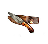 Image of Titan International Knives Damascus Drop Point Fixed Blade Hunting Knife