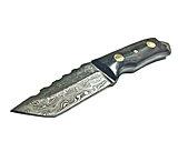 Image of Titan International Knives Damascus Steel Tanto Knife, Mini Beast - Dyed Bone Grip