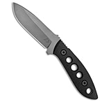 Image of Tom Krein Krein Knives K9 Model 6 Fixed Blade Knife Black G-10 3.75 Stonewash 6C967F9A