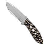 Image of Tom Krein Krein Knives K9 Model 6 Fixed Blade Knife Black/OD Green G-10 3.75 Stonewash 4B5B3105