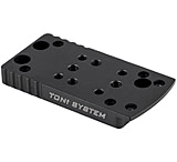 Toni System Optic Ready Base Plate for Red Dot Type A for Tanfoglio Stock II Optic Post 2022, Black, OPXTAN3A