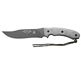Image of Tops Knives Longhorn Bowie Black Micarta, w/Black River Wash