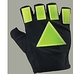 Image of BlackWater Gear Traffic &quot;T&quot; Reflective Glove, 1/2 Finger - Triangles
