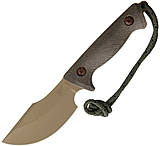Image of Treeman Combat Knives Path Finder Coyote Leather Fixed Blade Knife