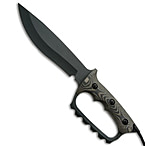 Image of Treeman Combat Knives Treeman Knives Original Combat Bowie D-Guard Knife Micarta 8 Plain 930215AA