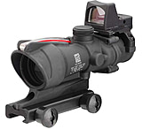 Image of Trijicon 4x32 ACOG Rifle Scope, Dual Illuminated Red Chevron .223 Reticle w/ Colt Knob Thumbscrew Mount &amp; LED 3.25 MOA Red Dot RMR Type 2, Black, 100549