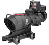 Image of Trijicon 4x32 ACOG Rifle Scope, Dual Illuminated Red Crosshair .223 Reticle w/ Colt Knob Thumbscrew Mount &amp; LED 3.25 MOA Red Dot RMR Type 2, Black, 100550