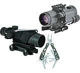 Image of Trijicon ACOG 4x32 USMC Rifle Scope, For M4, TA51 Mount with Armasight Gen 2+ Day/Night Vision Clip-On System and FREE Gerber Suspension Multi-Plier