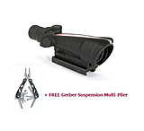 Image of Trijicon ACOG 3.5x35 Dual Ill Rifle Scope w/Mount &amp; FREE Multitool, Red Crosshair .223 Ballistic Reticle