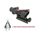 Image of Trijicon ACOG 4x32 Dual Ill Rifle Scope w/Mount &amp; FREE Multitool, Red Horseshoe .223 Reticle
