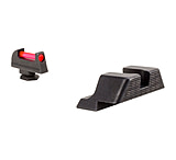 Trijicon Fiber Optic Pistol Front/Rear Sight Set, Red Fiber Stick, Glock 17/17L/19/22/23/24/25/26/27/28/31/32/33/34/35/37/38/39, Black, 601023