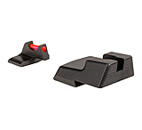 Trijicon Fiber Optic Pistol Front/Rear Sight Set, Red Fiber Stick, H&amp;K .45C/.45C Tactical/P30/P30L/P30SK/VP9, Black, 601041