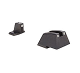Trijicon Night Sight Suppressor Set w/White Front/White Rear and Green Lamps - for HandK .45C/P30/VP9, Black, 600949