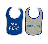 Image of Trooper Clothing Air Force 2 Pack Infant Cotton Bib Set - Kids