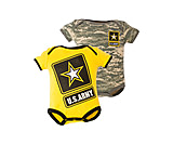 Image of Trooper Clothing Army ACU Bodysuits, Gold/Camo 2pk