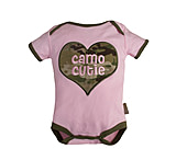 Image of Trooper Clothing Camo Cutie Multicam Heart Infant Onesie - Girls