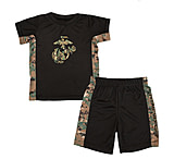 Image of Trooper Clothing Marine 2 Piece Toddler Athletic Short Set - Boys