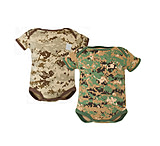 Image of Trooper Clothing Marine Bodysuits, Woodland/Desert Camo 2pk