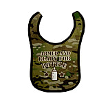 Image of Trooper Clothing Multicam Armed And Ready Infant Cotton Bib - Boys