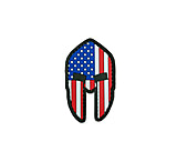Image of Trooper Clothing Spartan Helmet American Flag PVC Patch