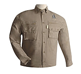 Image of Troy TAG Safari Long Sleeve Shirts in Khaki/Green