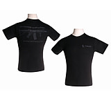 Image of Troy M7A1 Short Sleeve Black Tee Shirts with Logo
