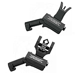 Image of Troy Tritium 45deg Flip Up Offset Sight Set, M4 Front &amp; Dioptic Rear