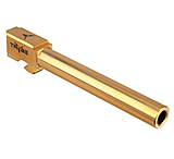 Image of TRYBE Defense Match Grade Non Threaded Pistol Barrel, 9mm Luger, Glock 34, TiN Gold, PBG34-TIN