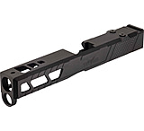 Image of TRYBE Defense Pistol Slide, Glock 17, Gen 5, Venom Cut, Version 2, Black Cerakote, SLDG17G5VNMV2-BN