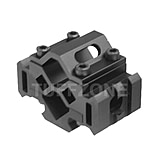 Image of Tuff Zone Tri-Rail Barrel Mount w/ Laser Clamp fits Up to 23mm
