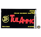 TulAmmo .223 Remington 62 Grain Hollow Point (HP) Steel Cased Rifle Ammunition