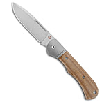 Image of Tuya Knife TuyaKnife Tortuga Slip Joint Knife Brown Micarta 3.25 Satin 85A9B17C
