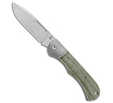 Image of Tuya Knife TuyaKnife Tortuga Slip Joint Knife Green Micarta 3.25 Satin 37E43766