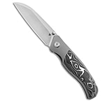Image of Tuya Knife TuyaKnife Envy V4 Frame Lock Knife Titanium/CF Aluminum 3.25 Satin 973667F5