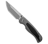 Image of Tuya Knife TuyaKnife Wrath V2 Frame Lock Tanto Knife Titanium/CF Inlays 3.3 Satin *DISC* 943813D8