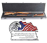 Image of T-Z Case 2nd Amendment Double Scope Rifle Shotgun Case 53x15x4.25, Silver TZ0053SD2