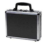 Image of TZ Case Ironite Alumitech Diamond Plate Single Pistol Case 11.5x9x3.25in, Black TZ0011DPI