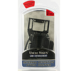 Image of Uncle Mike's Kydex Retention Holster, Glock 19/Glock 23/Glock 17/Glock 22, Left Hand, Plain, Black, 60212