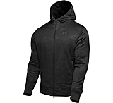 Image of Under Armour Men's ColdGear Embossed Full Zip Hoody - Black Color 1006272-001