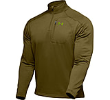 Image of Under Armour Men's ColdGear Hundo Fleece 1/4 Zip - Green Tea Color 1006260-344