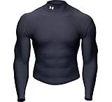 Image of Under Armour Men's ColdGear Longsleeve Mock - Black Color 1000512-001