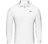 Image of Under Armour Men's HeatGear Longsleeve Performance Polo - White Color 1000491-100