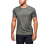 Image of Under Armour UA Heat Gear Rush Fitted Shorts Sleeve Printed Active Tops - Men's