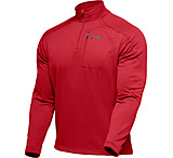 Image of UnderArmour Men's ColdGear Hundo Fleece 1/4 Zip - Red Color 1006260-600