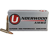 Underwood Ammo .308 Winchester 168 Grain Hollowpoint Boat Tail Match Nickel Plated Brass Cased Rifle Ammunition