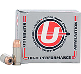Underwood Ammo .38 Special +P 125 Grain Bonded Jacketed Hollow Point Nickel Plated Brass Cased Pistol Ammunition