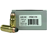 Underwood Ammo .429 DE 240 Grain Jacketed Hollow Point Brass Cased Centerfire Pistol Ammo, 20 Rounds, 170