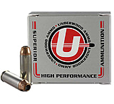 Underwood Ammo .45 Colt 250 Grain Jacketed Hollow Point Nickel Plated Brass Cased Pistol Ammunition