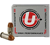 Underwood Ammo .45 ACP 135 Grain Solid Monolithic Nickel Plated Brass Cased Pistol Ammo, 20 Rounds, 843