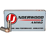Underwood Ammo 9mm Luger +P 124 Grain Full Metal Jacket Nickel Plated Brass Cased Pistol Ammo, 50 Rounds, 136